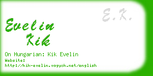 evelin kik business card